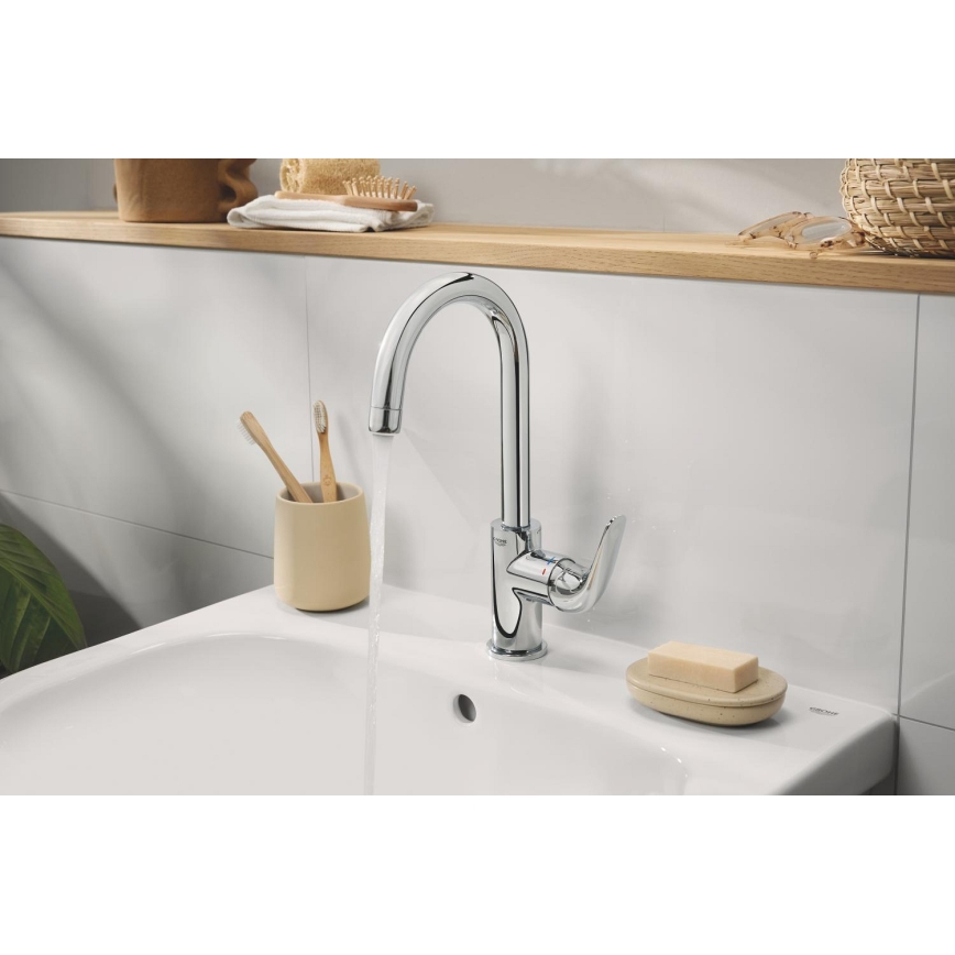 GROHE 24330001 - EUROSMART Basin Mixer, Size L, Polished Chrome