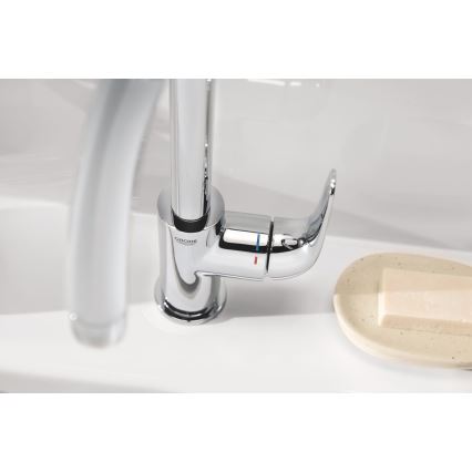 GROHE 24330001 - EUROSMART Basin Mixer, Size L, Polished Chrome
