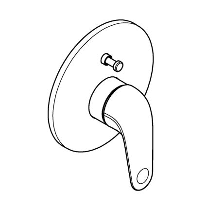 GROHE 24336001 - SWIFT DN 15 Bath Mixer, Polished Chrome