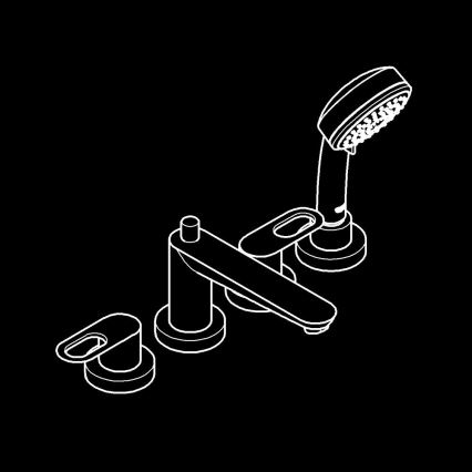 GROHE 2511900A - BAULOOP bath mixer DN 20 polished chrome