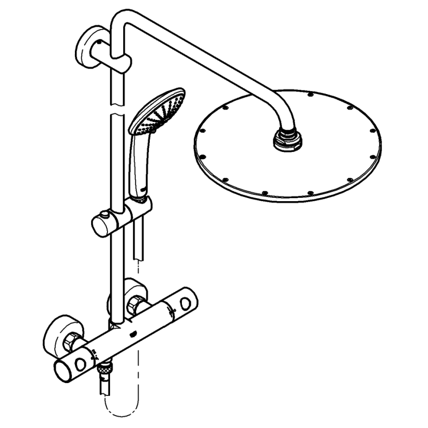 GROHE 26075DL0 - EUPHORIA SYSTEM 310 shower system, copper