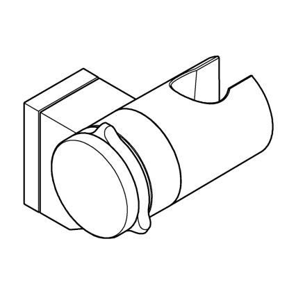 GROHE 261832431 - VITALIO UNIVERSAL Wall-mounted shower holder, Black