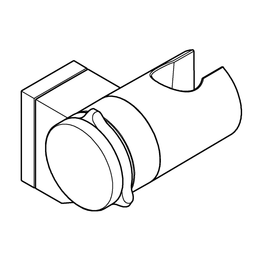 GROHE 261832431 - VITALIO UNIVERSAL Wall-mounted shower holder, Black