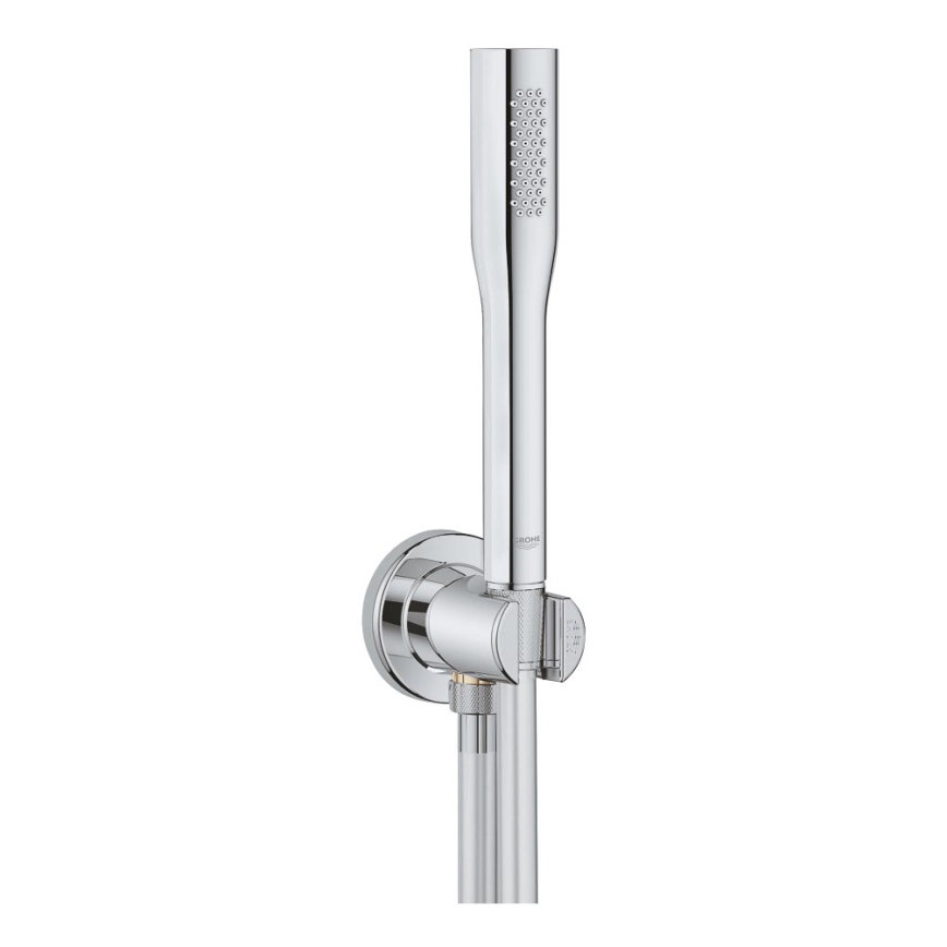 GROHE 26404000 - STICK handheld shower with hose and holder, polished chrome