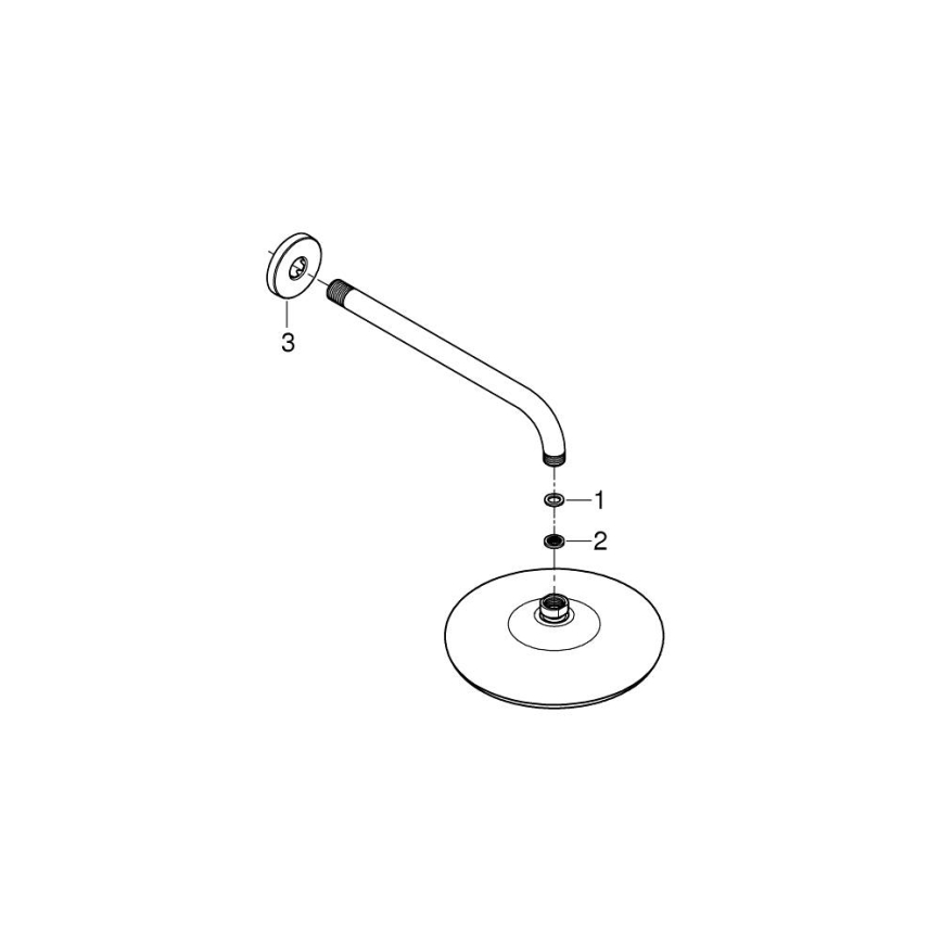 GROHE 26412000 - TEMPESTA 210 Overhead Shower 286 mm Polished Chrome