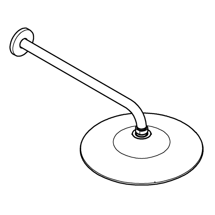 GROHE 26459000 - EUPHORIA 260 Overhead Shower, 380 mm, Polished Chrome