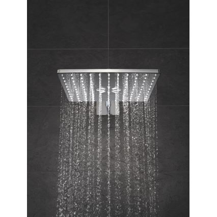 GROHE 26479000 - RAINSHOWER SMARTACTIVE 310 CUBE Overhead Shower, Polished Chrome