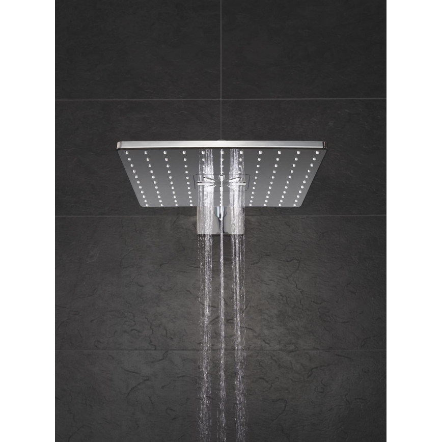 GROHE 26479000 - RAINSHOWER SMARTACTIVE 310 CUBE Overhead Shower, Polished Chrome