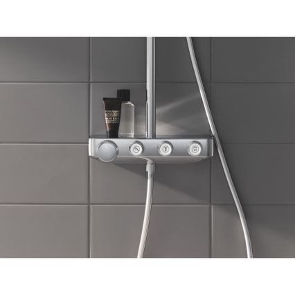 GROHE 26508000 - EUPHORIA SMARTCONTROL 310 CUBE Shower System, Polished Chrome