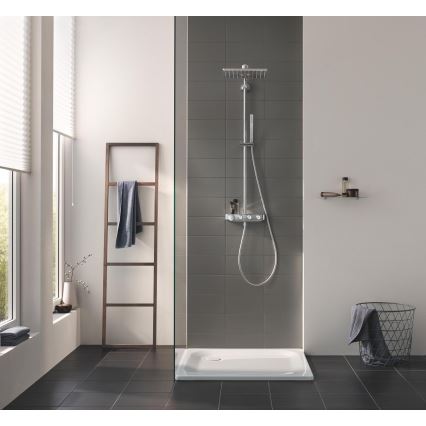 GROHE 26508000 - EUPHORIA SMARTCONTROL 310 CUBE Shower System, Polished Chrome