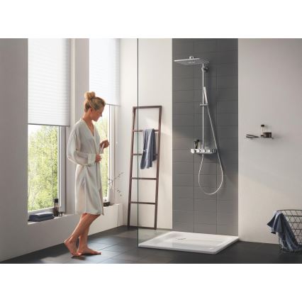 GROHE 26508000 - EUPHORIA SMARTCONTROL 310 CUBE Shower System, Polished Chrome