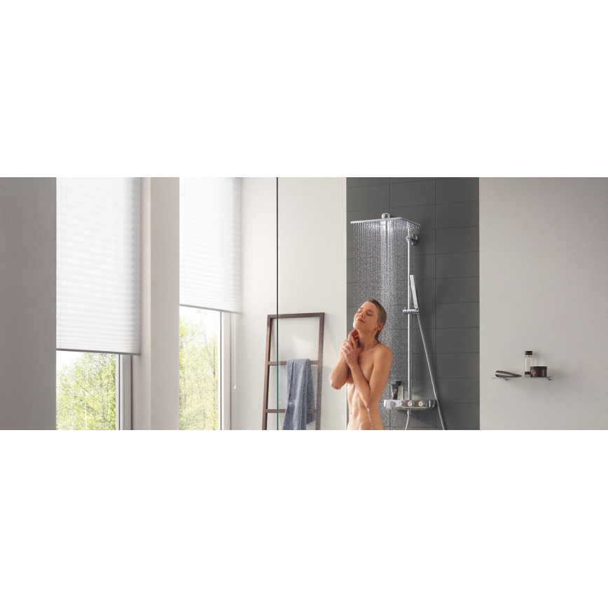 GROHE 26508000 - EUPHORIA SMARTCONTROL 310 CUBE Shower System, Polished Chrome