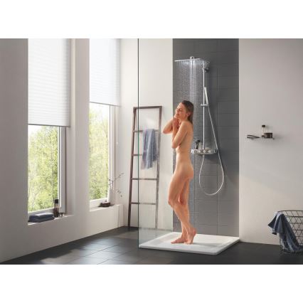 GROHE 26508000 - EUPHORIA SMARTCONTROL 310 CUBE Shower System, Polished Chrome