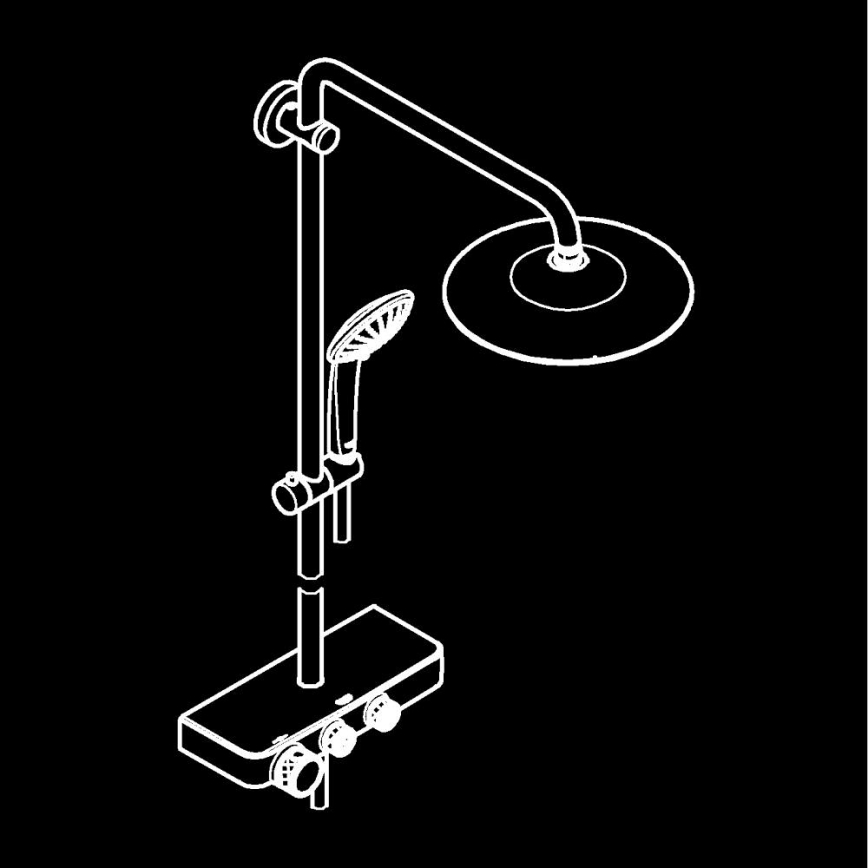 GROHE 26509000 - EUPHORIA SMARTCONTROL 260 mm shower system, polished chrome