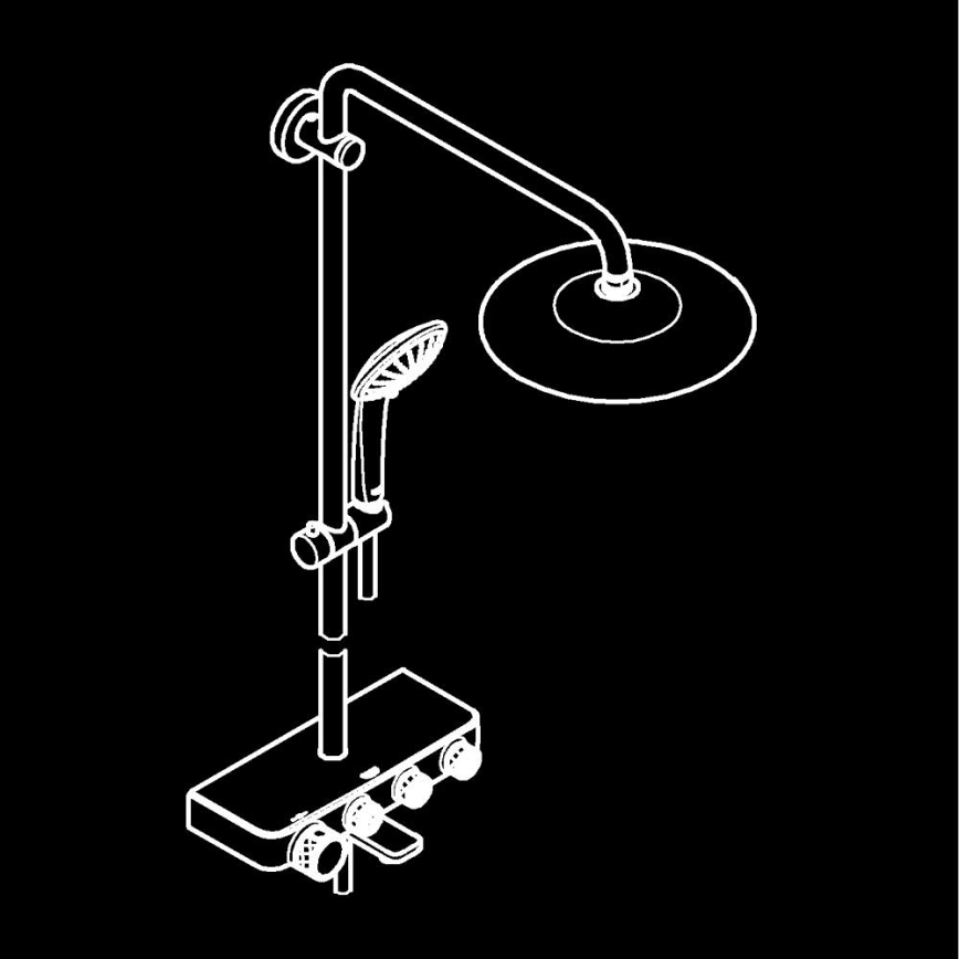 GROHE 26510000 - EUPHORIA SMARTCONTROL Shower System 450 mm Polished Chrome