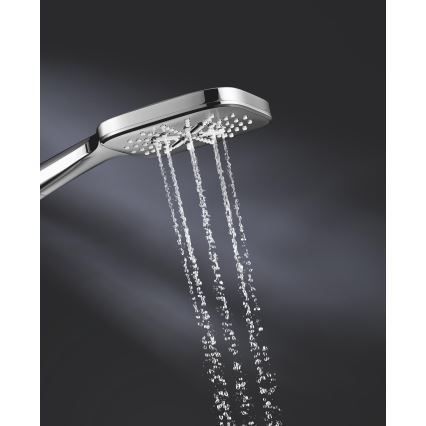 GROHE 26550000 - RAINSHOWER SMARTACTIVE 130 CUBE Handheld Shower, Polished Chrome