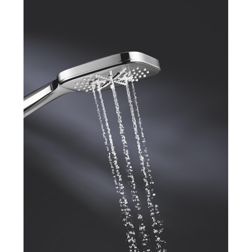 GROHE 26550000 - RAINSHOWER SMARTACTIVE 130 CUBE Handheld Shower, Polished Chrome