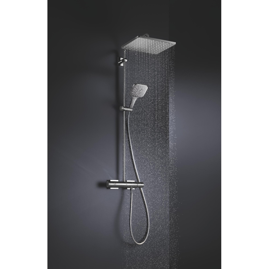 GROHE 26550000 - RAINSHOWER SMARTACTIVE 130 CUBE Handheld Shower, Polished Chrome