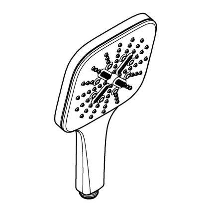 GROHE 26582DC0 - RAINSHOWER SMARTACTIVE 130 CUBE Hand shower, stainless steel