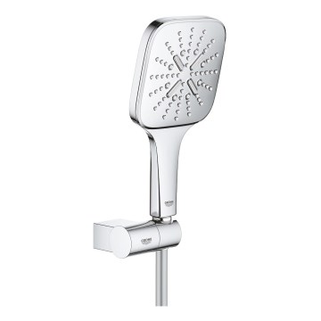 GROHE 26588000 - RAINSHOWER SMARTACTIVE 130 CUBE Hand Shower Set, Polished Chrome