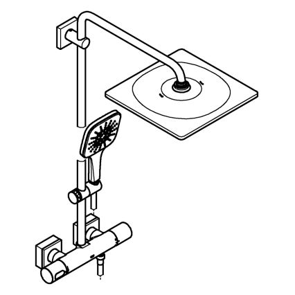 GROHE 26652000 - Shower system RAINSHOWER SMARTACTIVE 310 450 mm polished chrome