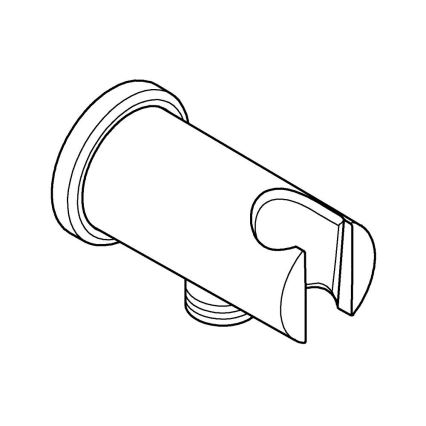 GROHE 26658000 - Wall outlet with integrated shower holder O 48 mm chrome