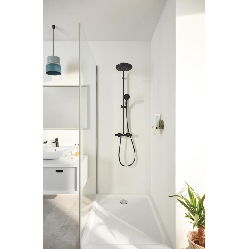 GROHE 266772431 - VITALIO START SYSTEM 250 390 mm shower system, Black