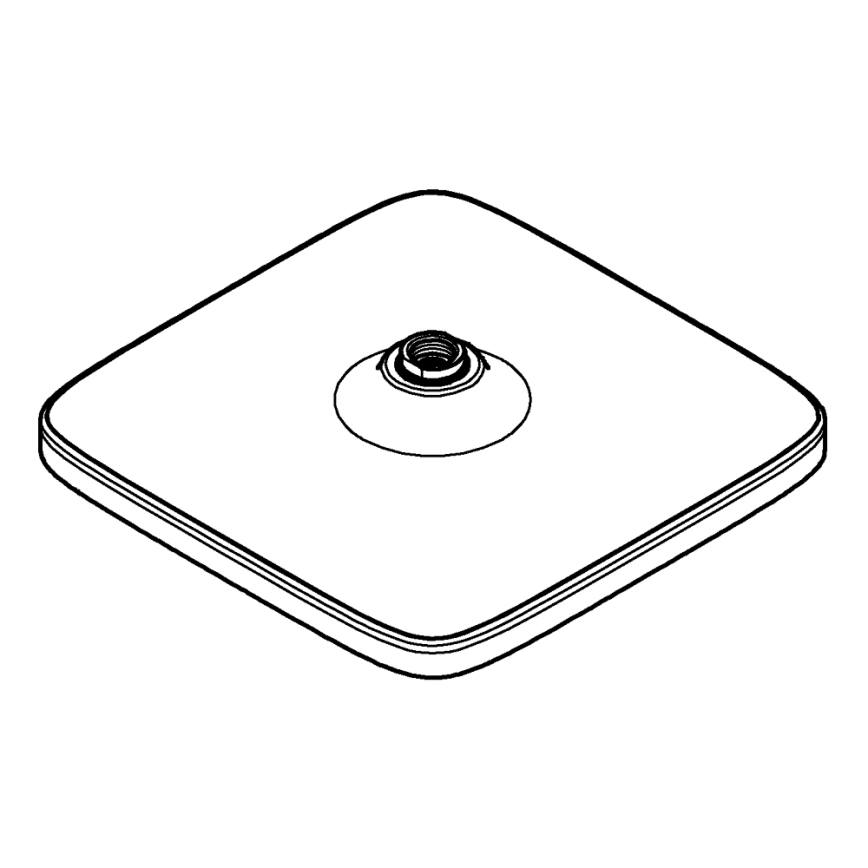 GROHE 26695000 - VITALIO COMFORT 250 × 250 mm overhead shower, polished chrome