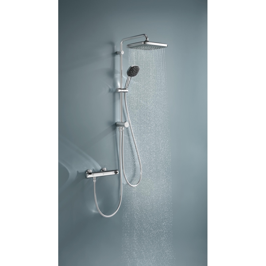 GROHE 26698001 - VITALIO COMFORT 250 Shower System, Polished Chrome