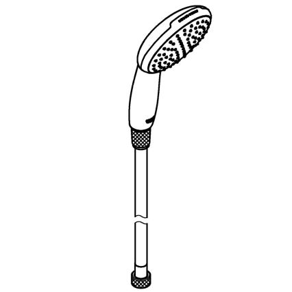 GROHE 26720001 - VITALIO START 110 Hand Shower, 1500 mm, Polished Chrome