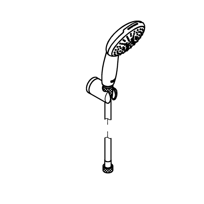 GROHE 26769001 - VITALIO START 110 1750 mm Shower Set, Polished Chrome