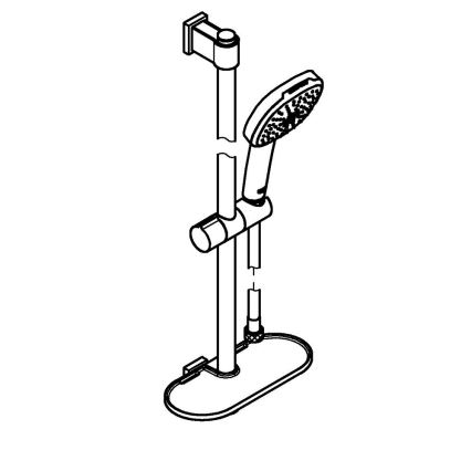 GROHE 26929001 - VITALIO COMFORT 110 Shower Set 600 mm Polished Chrome