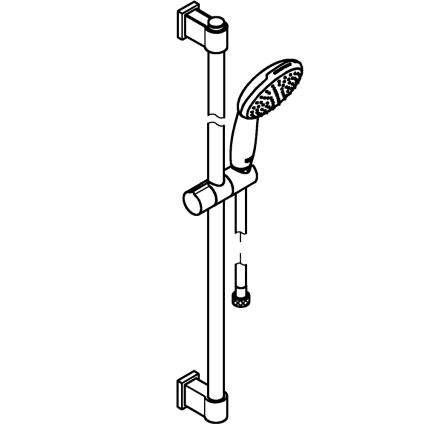 GROHE 26953001 - VITALIO START 110 900 mm Shower Set, Polished Chrome