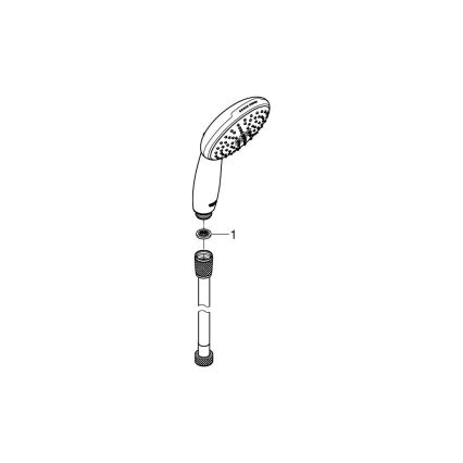 GROHE 2696010E - VITALIO START 110 Hand Shower, 110 mm, Polished Chrome