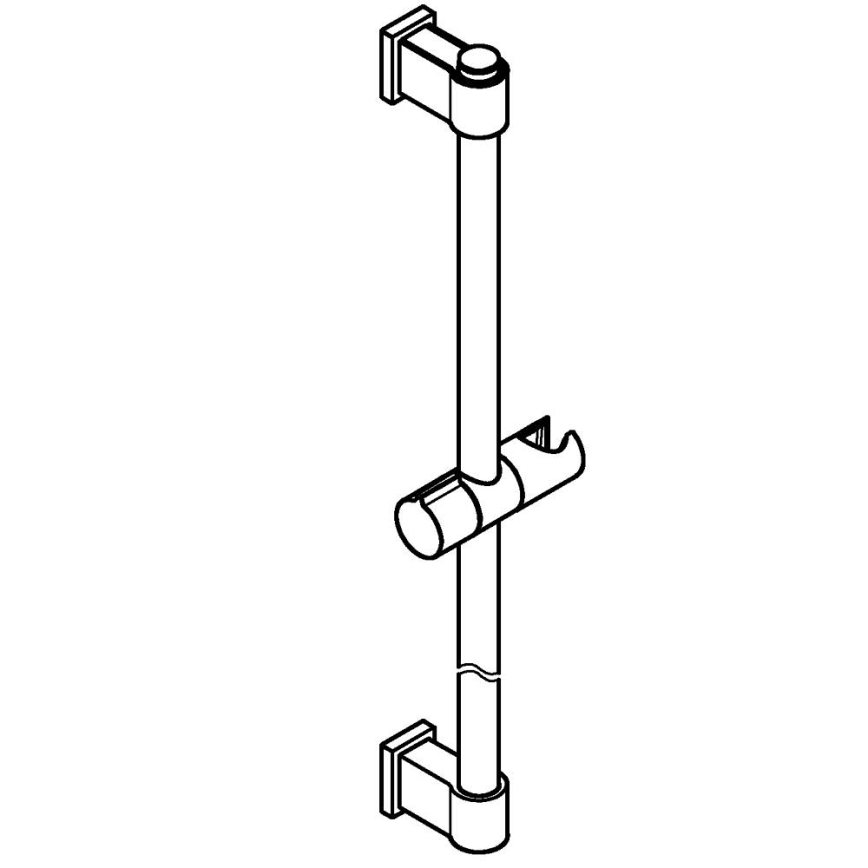 GROHE 269612431 - VITALIO UNIVERSAL 900 mm Shower Rail, Black