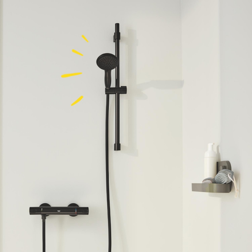 GROHE 269612431 - VITALIO UNIVERSAL 900 mm Shower Rail, Black