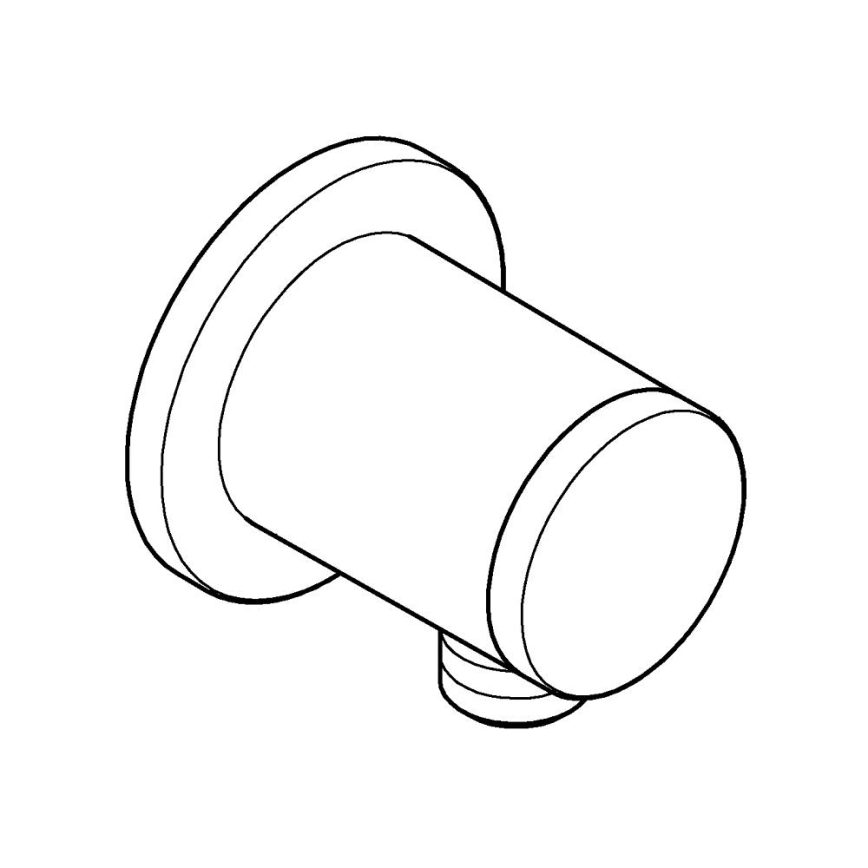 GROHE 26963001 - VITALIO UNIVERSAL 12” wall elbow, polished chrome