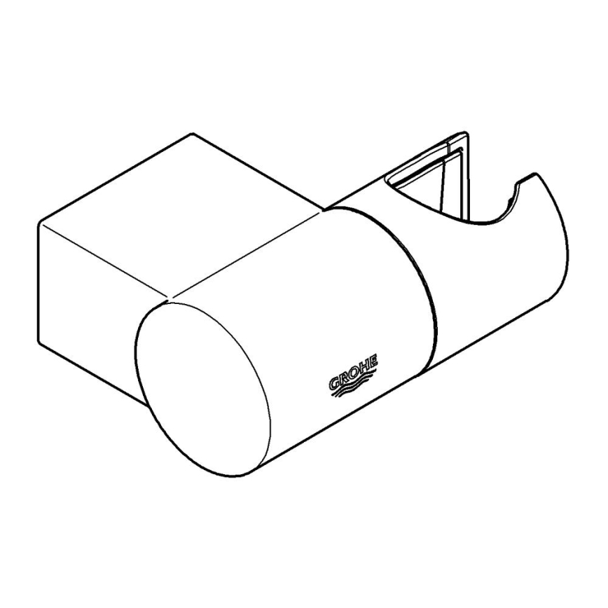 GROHE 27055000 - RAINSHOWER Wall Shower Bracket, Polished Chrome