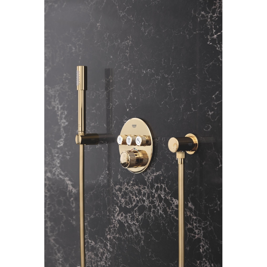 GROHE 27057GL0 - RAINSHOWER Wall Elbow, Gold