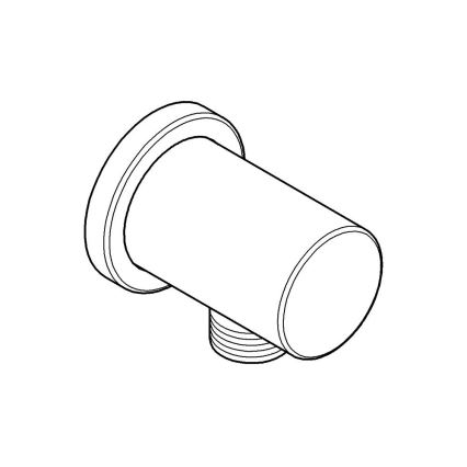 GROHE 27057GN0 - RAINSHOWER Wall-Mounted Elbow DN 15, Brushed Gold