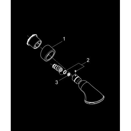 GROHE 27062000 - RELEXA 100 Five 95 mm Overhead Shower, Polished Chrome