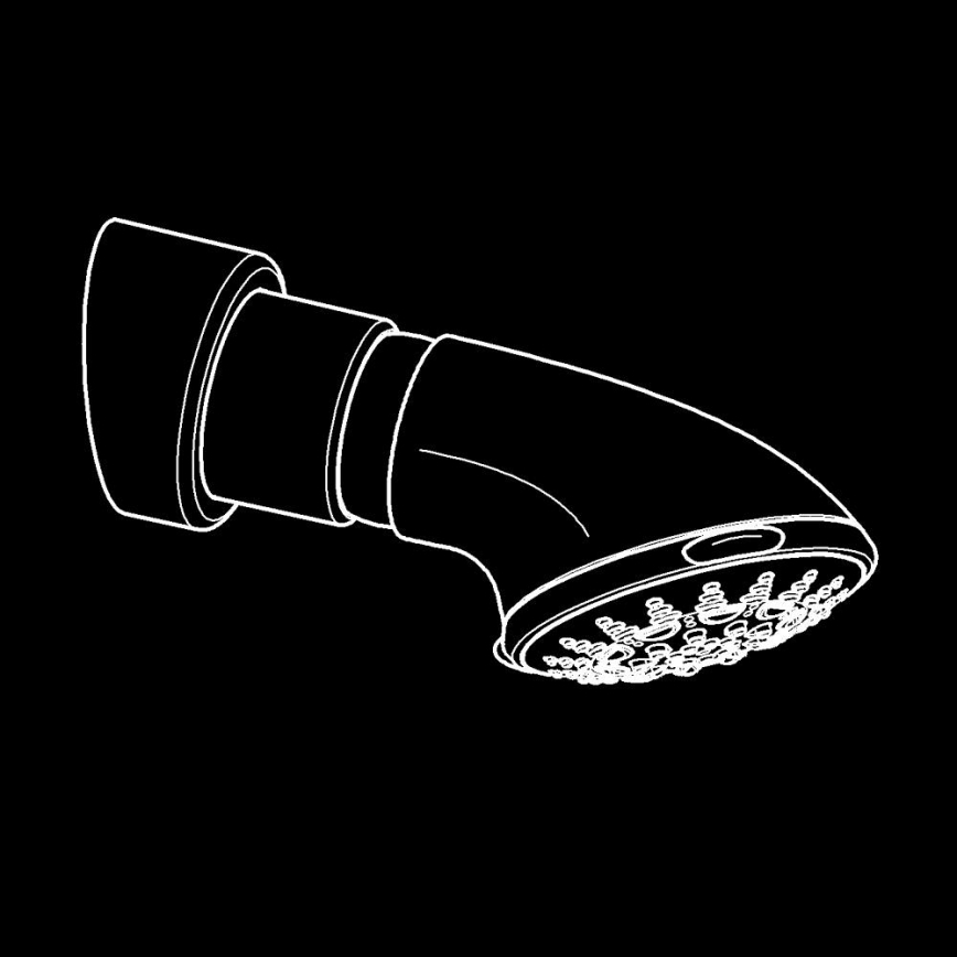 GROHE 27062000 - RELEXA 100 Five 95 mm Overhead Shower, Polished Chrome