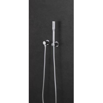 GROHE 27074000 - Wall-mounted RAINSHOWER shower holder with round rosette, polished chrome