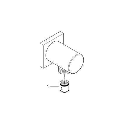 GROHE 27076000 - RAINSHOWER Wall Elbow, Polished Chrome