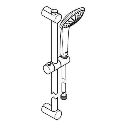 GROHE 27322000 - VITALIO JOY 600 mm Shower Set, Polished Chrome