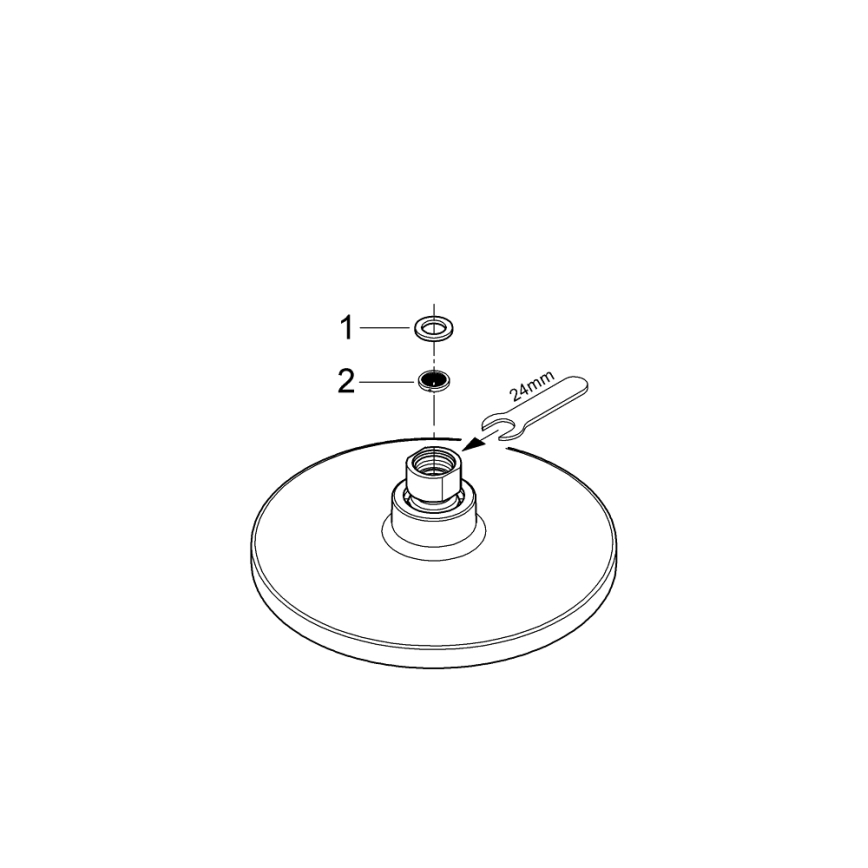 GROHE 27492000 - EUPHORIA COSMOPOLITAN O 180 mm Overhead Shower, Polished Chrome