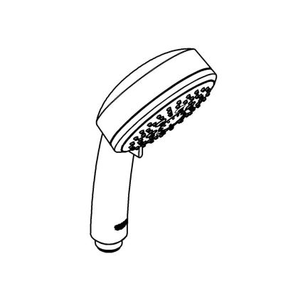 GROHE 27575002 - TEMPESTA COSMOPOLITAN 100 4” Hand Shower, Polished Chrome