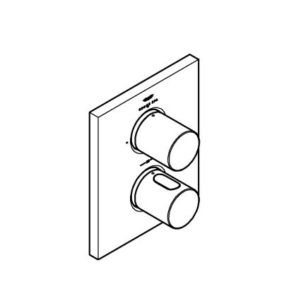 GROHE 27618000 - GROHTHERM F Thermostatic Trim, Polished Chrome