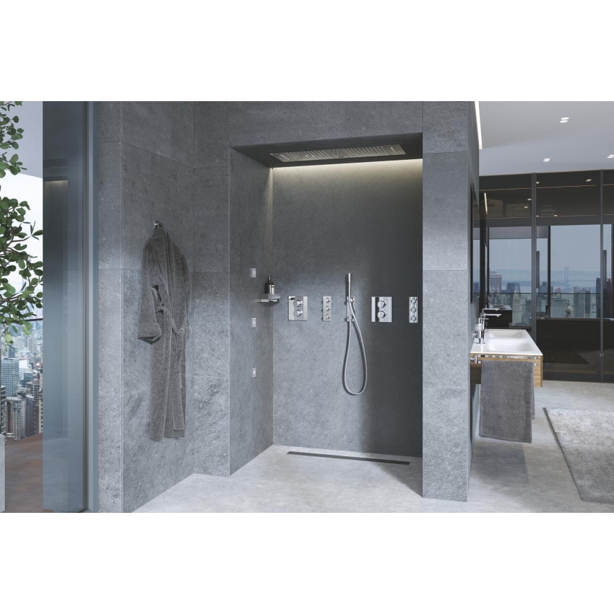 GROHE 27618000 - GROHTHERM F Thermostatic Trim, Polished Chrome