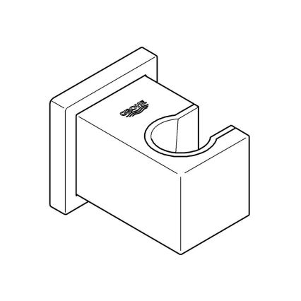 GROHE 27693000 - EUPHORIA CUBE Wall-mounted shower holder, Polished Chrome